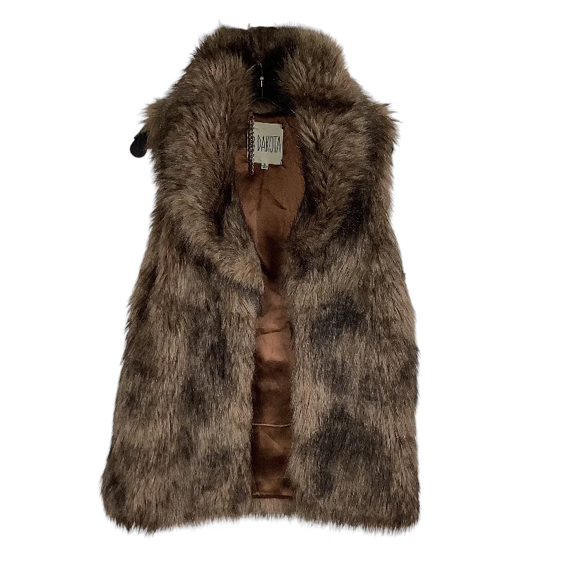 Vest Faux Fur & Sherpa By Bb Dakota In Brown, Size: S