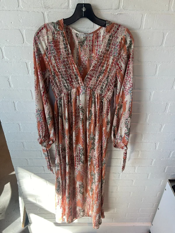 Dress Casual Maxi By Ces Femme In Orange, Size: S