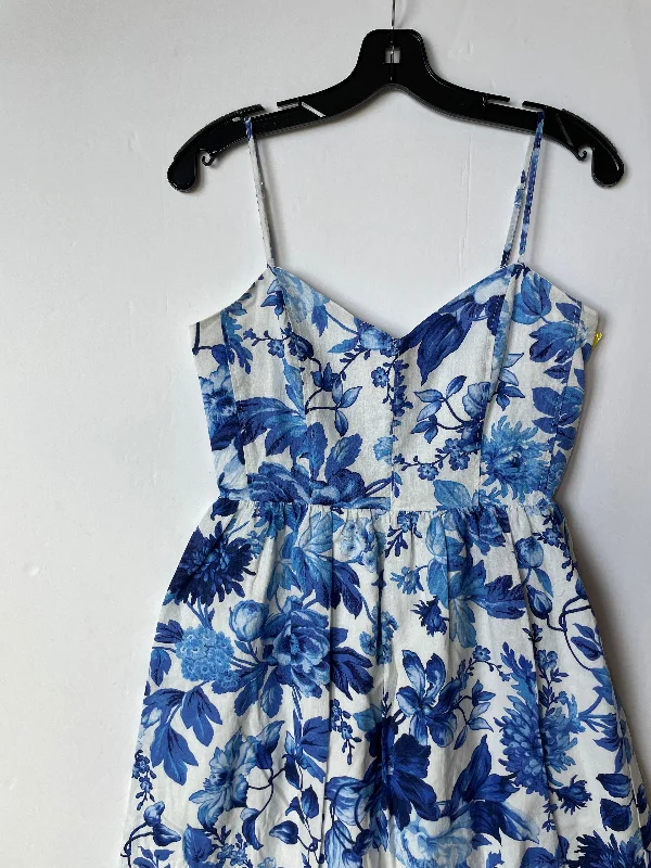 Dress Casual Midi By H&m In Blue, Size: S